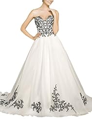  Sweetheart Applique Lace Sleeveless  Ball Gown Wedding Dress  with a Court Train 