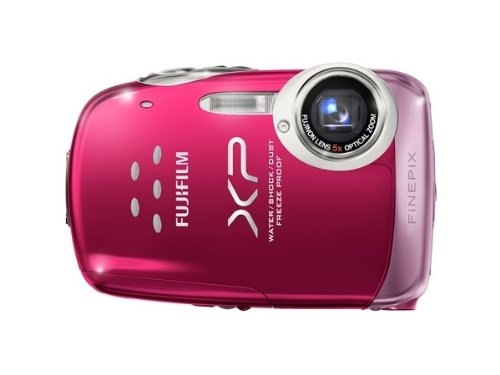 Fujifilm Finepix XP10 Digitalkamera (12 Megapixel, 5-fach opt.Zoom, 6,9 cm Display) pink