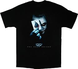 Batman Dark Knight Eye Card Joker Black T-shirt Tee