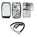 Zebra Stripes Design Silicone Gel Skin Cover Case + LCD Screen Protector + Rapid Car Charger for Nokia E71 [Accessory Export Brand]