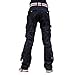 Skylinewears Women's Cargo Pants with Pockets - Casual Military Army Hiking Tactical Work Trousers Black L