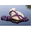 18" Amethyst Intentional Necklace - 14k Gold Heart Filigree Clasp