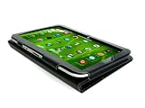 Navitech Schwarze Executive Echte Premium Leder Flip Trage Tasche Mit Einstellbarem Ständer Für Das Neue 10,1 Zoll Lenovo Idea Pad