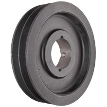 Martin Conventional Taper Bushed Sheave, C Belt Section, 2 Grooves, Class 30 Gray Cast Iron