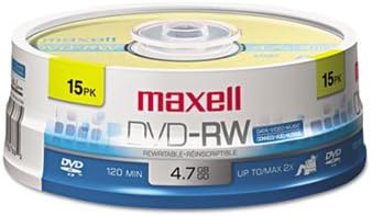 DVD-RW Discs, 4.7GB, 2x, Spindle, Gold, 15/Pack