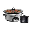Crockpot SCVP603-SP Smart-Pot 6-Quart Oval-Shaped Smudge-Proof Slow Cooker with Little Dipper