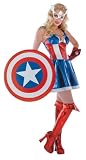  : Captain America Sexy Prestige Adult Female Costume M (8-10)