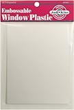 Judikins Embossable Window Plastic Sheets, 4.25-Inch x 5.5-Inch, Clear, 20-Pack