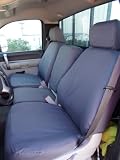 Exact Seat Covers, C1127 C8, 2007-2010 Chevy Silverado and GMC Sierra LT Custom Exact Fit Seat Covers Designd for Front 40/20/40 Split Seats without Side Impact Airbags, Gray Waterproof Endura