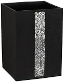 Popular Bath Caprice Black Waste Basket