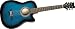 Dean Playmate Small Acoustic Guitar, Blueburst with Gig Bag, 37-inch Cutaway