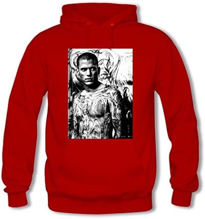 YFO22 Prison Break Styles Long Sleeve Cotton Hoodie For boy's Small Red