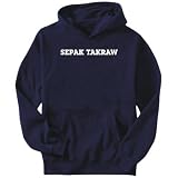 Hoodie Mens Navy Blue  Sepak Takraw SIMPLE  BASIC  Sports XXXLarge