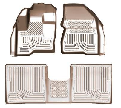 Husky WeatherBeater 2010-2012 Toyota Tundra Double Cab & CrewMax Front & 2nd Seat Floor Liners -TAN- On Sale