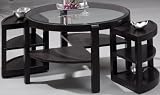 41q FFB460L. SL160  Rchmnd Round Cocktail Table W / nst Rlo 19hx34d Ash Espresso