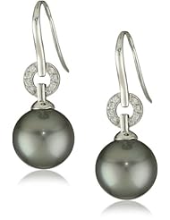 TARA Pearls 11X12mm Tahitian Pearl 18 Karat White Gold Earrings