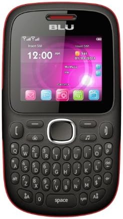 BLU Q170T Samba TV Unlocked Dual SIM Quad-Band GSM Phone (Black/Red)