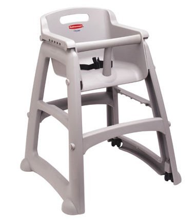 Plas Hi Chair W/Wheels Pla