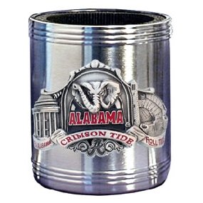 Alabama Crimson Tide - College Stainless Steel Beverage Can Cooler