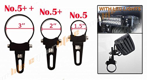 Eyourlife? Pair 1.5" Mounts Bracket Clamps for Bull bar Rigid HID Led Light Bar 4X4WD SUV