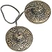 Tibetan Cymbals - 2.5" Inch Pair - Heavy Metal - Om Symbols