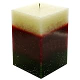 41q L0%2Bj 2L. SL160  Triple color Square Pillar Decorative Candle Lamp, Candle Lantern   Burgundy/Green/Ivory   4X6   C559