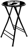 Trademark Pow 24-Inch Black Cushioned Folding Stool