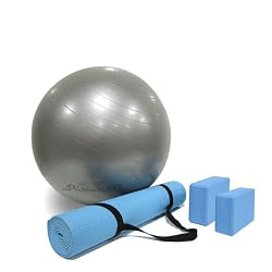 OneTouch Massage Yoga Starter Kit includes Yoga Ball, Yoga Mat, and Blocks 8L