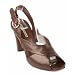 VIA SPIGA Virtue Brown Heels Slides Shoes Womens Size 8