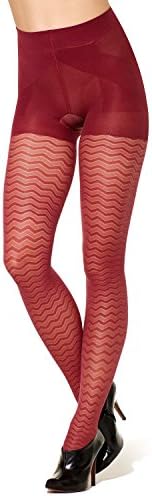Sculptz Geometric Shaping Tights - XL Merlot