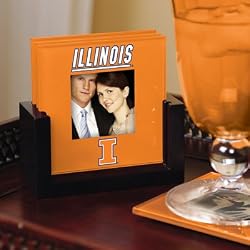 Illinois - Art Glass Coaster Set