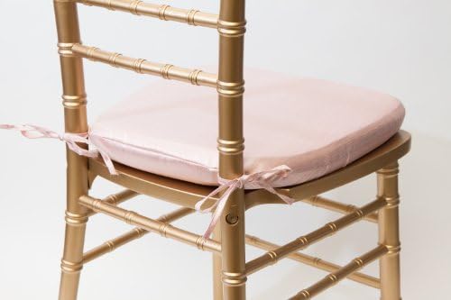 Blush Dupioni Chiavari Cushion w/ Ties by VF