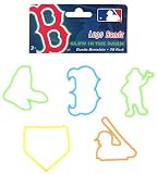 Boston Red Sox Glow In The Dark Logo Bandz Bracelets 20 Piece Pack