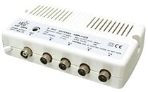 4 WAY ANTENNA AMPLIFIER (Signal Booster) TV UHF FM SIGNAL SPLITTER