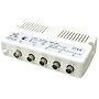 4 WAY ANTENNA AMPLIFIER (Signal Booster) TV UHF FM SIGNAL SPLITTER