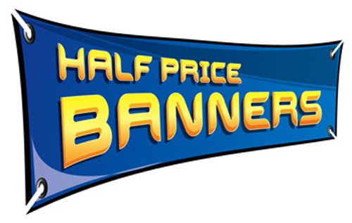 Custom Vinyl Banners Signs, 3 Ft x 8 Ft, Full Color