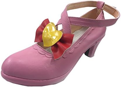 Leozaly Women's Cosplay Aikatsu High-Heeled Shoes,37 EU(24cm)
