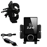 Microsoft Zune 80GB 2nd Gen Auto Vent Holder with Car Charger - Uses Gomadic TipExchange