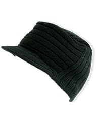 Black Cable Knit Winter Jeep Style Cap by 3rd Power Outlet