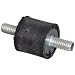 Rubber Vibration Dampening Mounts, #8-32 x .25"L Double Threaded Mounts, .43"OD x .4"L Rubber
