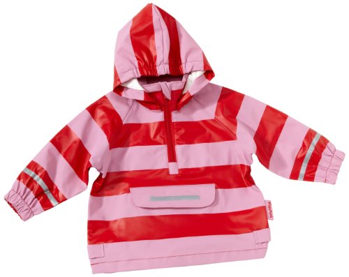 Playshoes Regen-Poncho Streifen 408637 Unisex-Kinder, Gr. 104 Rosa (rot/ rose 788) Preisvergleich