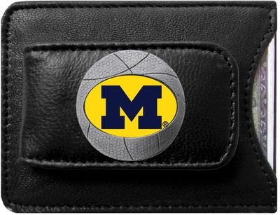 NCAA Michigan Wolverines Basketball Credit Card/Money Clip Holder