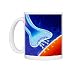 Computer artwork of a nerve synapse Photo Mugs