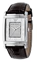 Emporio Armani Men's Extra-Large Black Leather-Strap Watch