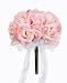 Pink Silk Rose Toss Bouquet - Wedding Bouquet