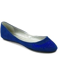 Chic Damenschuhe Ballerinas Slippers m Strassstein JW593