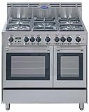 Delonghi DEFSGG36DE 36 Pro-Style Gas Range with 5 Sealed Burners, 2.4 cu. ft. Primary Oven Capacity, Convection Cooking System and Storage Compartment: Black
