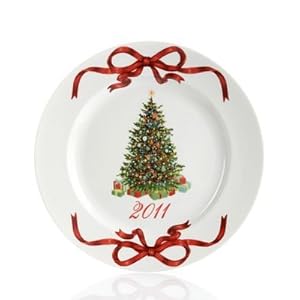 Martha Stewart Collection Dinnerware Holiday Garden 2011 Tree Plate