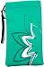 zyanblaue H�lle SAMSUNG mit Blumenmotiv f�r ZTE F107