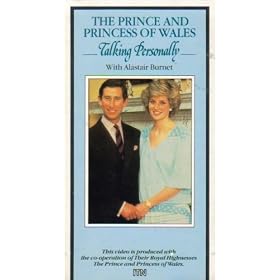 The Prince and Princess of Wales talking personally with Alastair Burnet